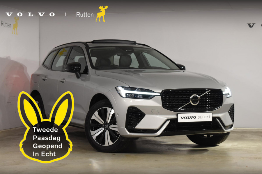Volvo XC60 T6 350PK Automaat Plug-in Hybrid AWD Plus Dark / Navigatie / 360 Camera / Adaptieve Cruise Control / Stuur & Stoelverwarming / Elektr. Achterklep / Schuifdak / Trekhaak