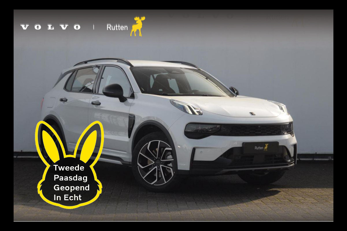 Lynk & Co 01 276PK Automaat Core / Adaptieve cruise control / Stoel - en stuurwielverwarming / Parkeersensoren / Achteruitrijcamera / Apple carplay / Trekhaak / Metallic lak / 19" lichtmetalen velgen