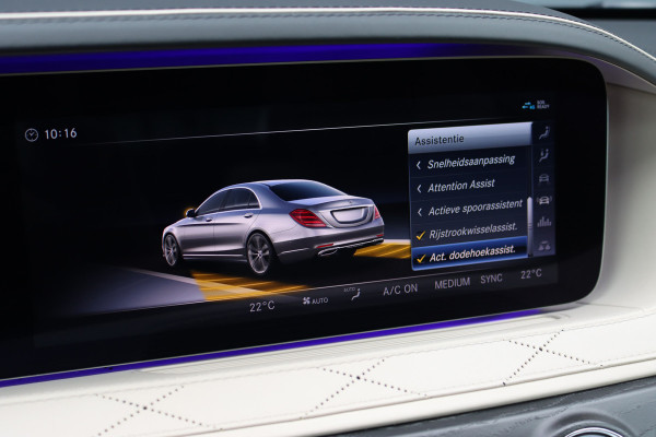 Mercedes-Benz S-Klasse 560 4MATIC Lang AMG Line Premium+ | V8 | Distronic+ | Panoramadak | Memory | Burmester | Stoelventilatie | Soft-Close | HUD | Surround Camera | Keyless Go | Zonweringspakket |