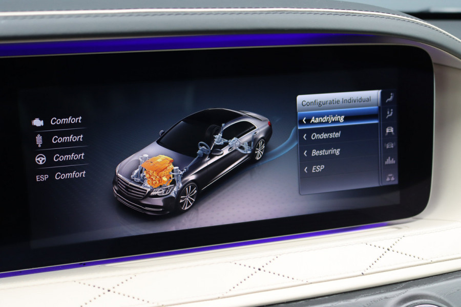 Mercedes-Benz S-Klasse 560 4MATIC Lang AMG Line Premium+ | V8 | Distronic+ | Panoramadak | Memory | Burmester | Stoelventilatie | Soft-Close | HUD | Surround Camera | Keyless Go | Zonweringspakket |
