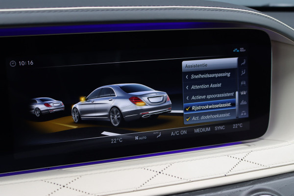 Mercedes-Benz S-Klasse 560 4MATIC Lang AMG Line Premium+ | V8 | Distronic+ | Panoramadak | Memory | Burmester | Stoelventilatie | Soft-Close | HUD | Surround Camera | Keyless Go | Zonweringspakket |