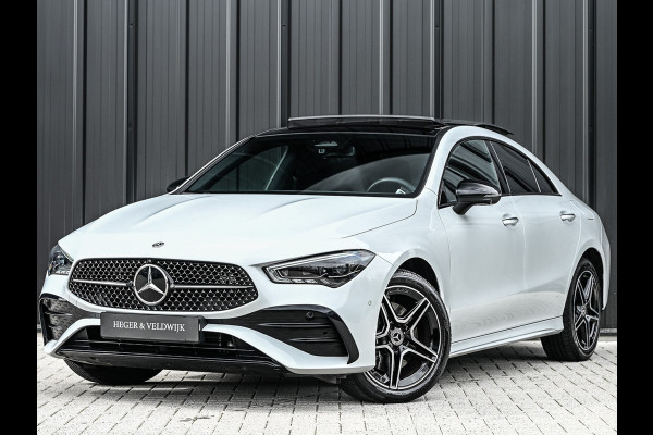 Mercedes-Benz CLA-Klasse 250 e AMG Line | Panoramadak | Distronic | Night pack | Stoelverwarming | 360 camera | Keyless | Head-up | Ambiance interieur