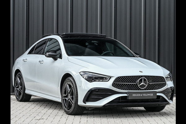 Mercedes-Benz CLA-Klasse 250 e AMG Line | Panoramadak | Distronic | Night pack | Stoelverwarming | 360 camera | Keyless | Head-up | Ambiance interieur