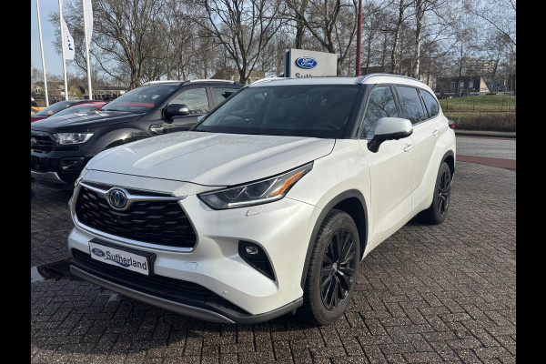 Toyota highlander 2.5 AWD Hybrid Premium | 7p |  Panoramadak | 360 graden camera | Platinum Pearl White | Adaptieve cruisecontrol | JBL audio | Head up Display | Stoelverwarming | Achterbank verwarmd