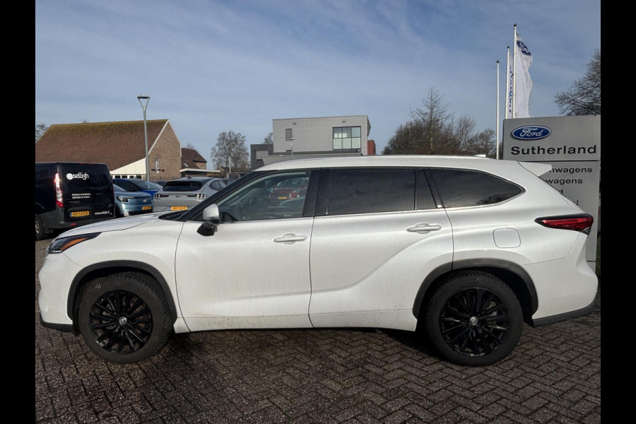 Toyota highlander 2.5 AWD Hybrid Premium | 7p |  Panoramadak | 360 graden camera | Platinum Pearl White | Adaptieve cruisecontrol | JBL audio | Head up Display | Stoelverwarming | Achterbank verwarmd