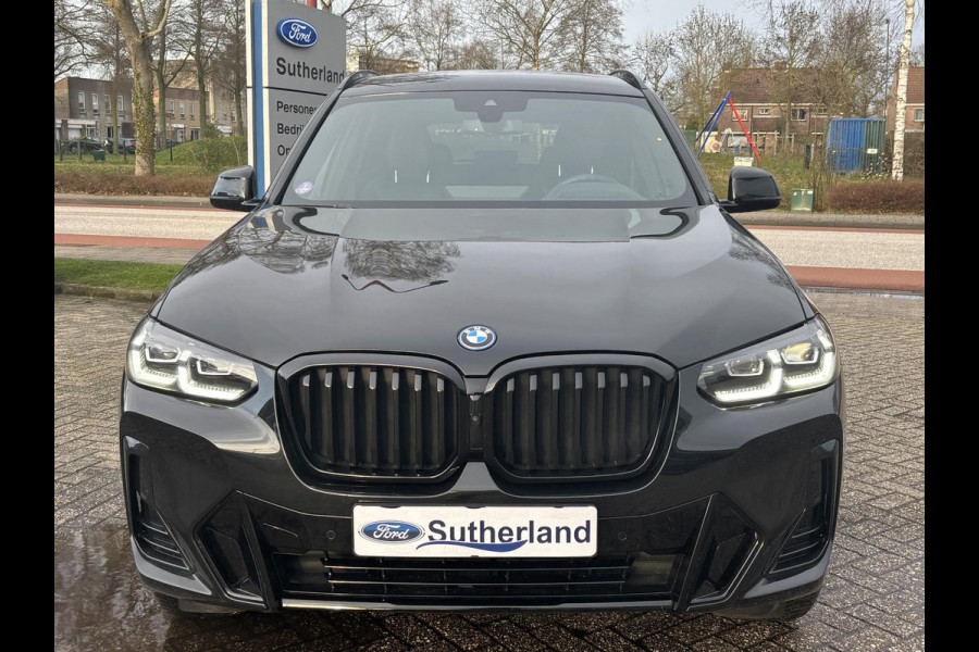 BMW X3 xDrive30e M Sport | Plug-in Hybride | incl. BMW Service Inclusive (5 jaar/100.000 km) | M pakket | Harman Kardon | Sportstoelen | Elektrische stoelen met geheugenfunctie | 360 graden camera | Stoelverwarming | Keyless | Elektrische achterklep | Adaptive Led | High-beam Headlights Control | Head Up Display | Adaptief demping systeem