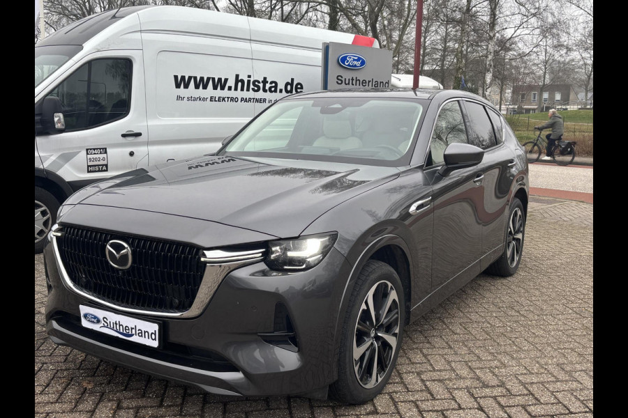 Mazda CX-60 2.5 e-SkyActiv PHEV Takumi | Panoramadak / Kanteldak (Glas) |  360 graden camera | Achteruitrijcamera | Stoelverwarming |  Adaptieve Cruise Control