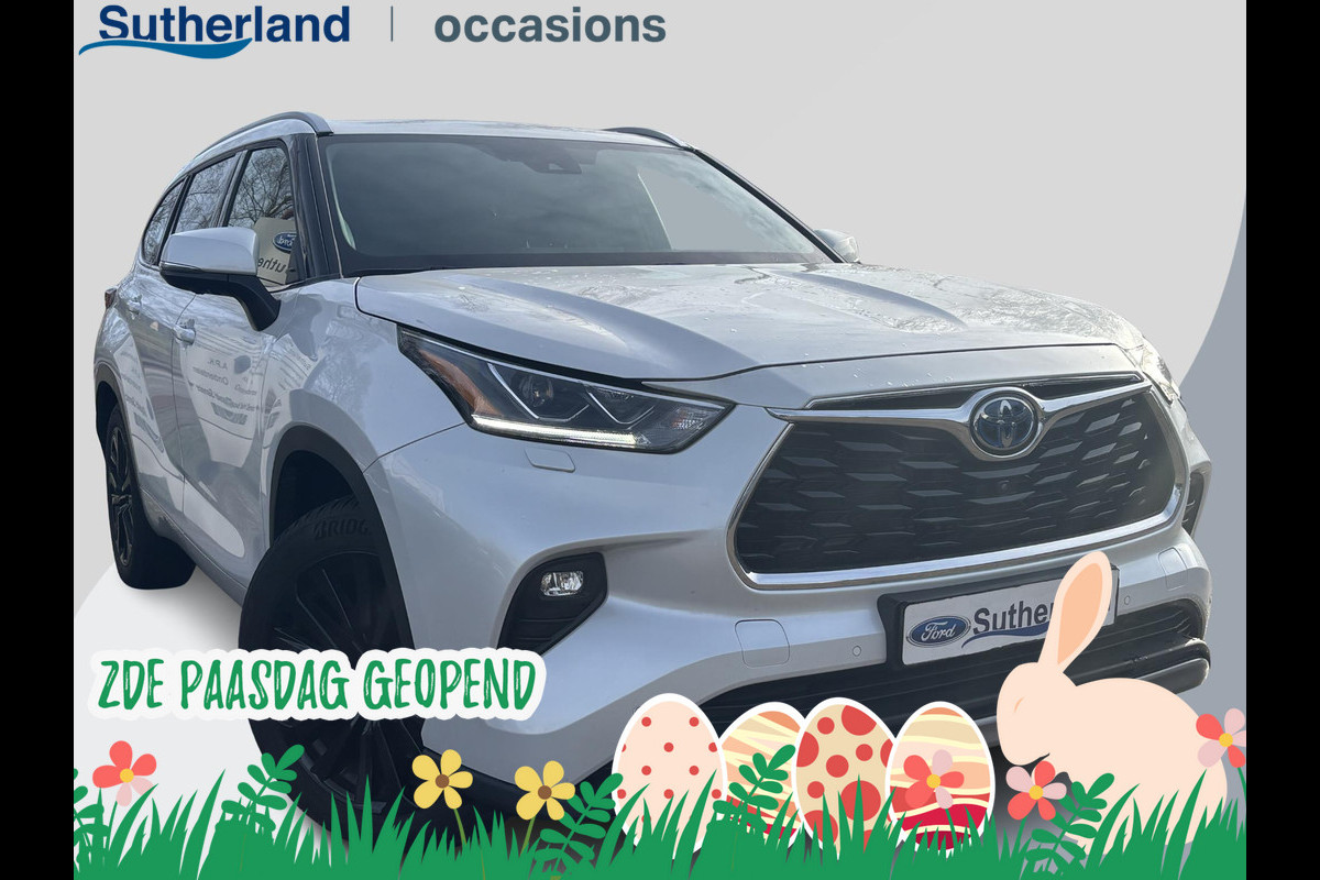 Toyota highlander 2.5 AWD Hybrid Premium | 7p |  Panoramadak | 360 graden camera | Platinum Pearl White | Adaptieve cruisecontrol | JBL audio | Head up Display | Stoelverwarming | Achterbank verwarmd