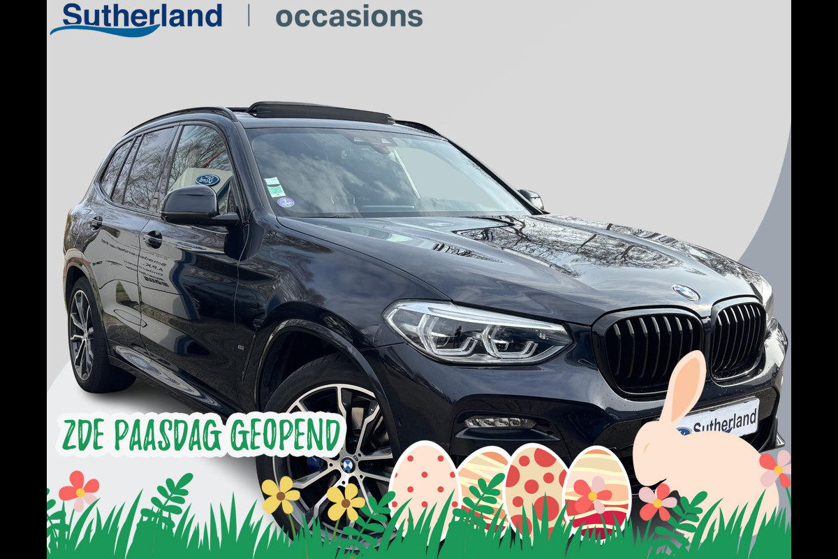 BMW X3 xDrive30e M Sport | Plug-in Hybride | PHEV | Volle uitrusting | 20 inch |  Panoramadak | Trekhaak | Harman/kardon | 360 graden camera | Leder Vernasca Schwarz | Elektrische stoelen met memory functie | M pakket | Sportstoelen | Stoelverwarming| Adaptive Led | Head Up Display | Keyless entry | Elektrische achterklep | Adaptive cruise control | Dodehoeksensoren | Digitaal instrumentenpaneel SCI |