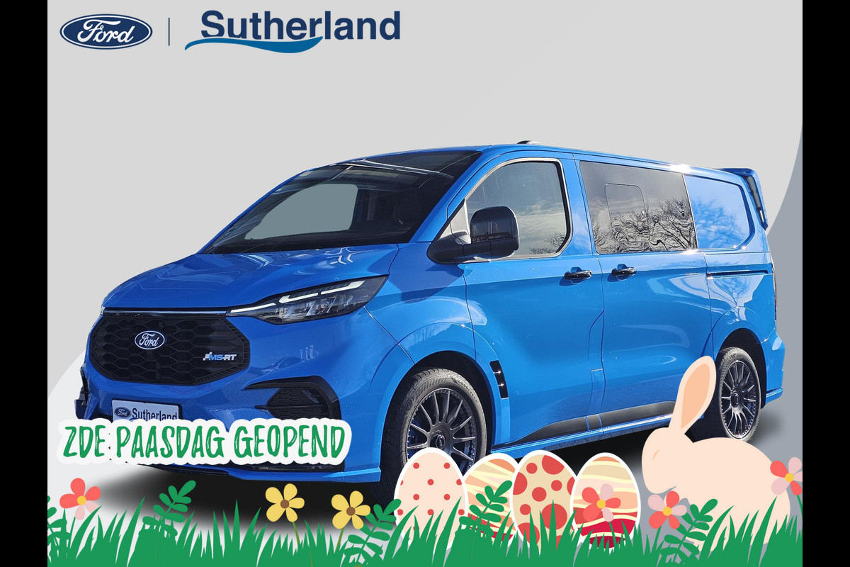 Ford Transit Custom 320 2.5 PHEV L1H1 MS-RT DC | Dubbele Cabine | Dubbele zijschuifdeur | Keyless entry | Lederen sportstoelen | Elektrische zijschuifdeur | Virtual cockpit | Fabrieksgarantie tm. 16-04-2029