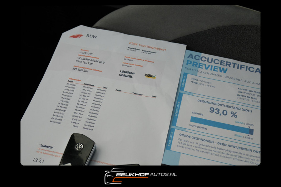 Volkswagen ID.3 First Plus 58 kWh Adapt Cruise Cam Soh 93%