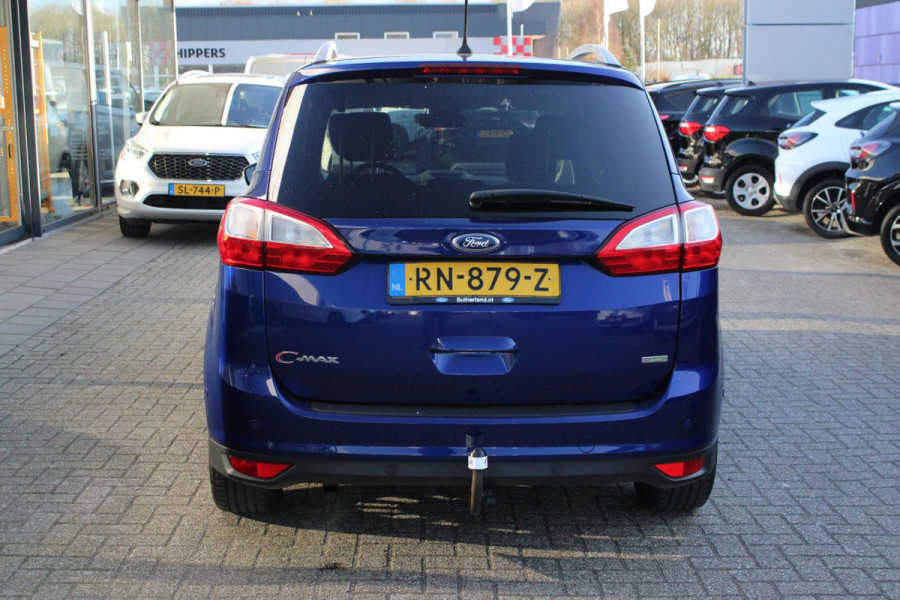 Ford Grand C-Max 1.0 Titanium 125pk | Trekhaak | Sensoren Voor & Achter | verwarmd voorruit