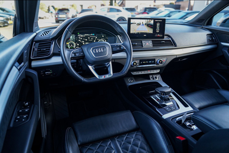 Audi Q5 Sportback 55 TFSI e Quattro | 2 x S-line | RS Zetels | Panorama | Luchtvering | Camera | Audi Drive Select | Apple Carplay
