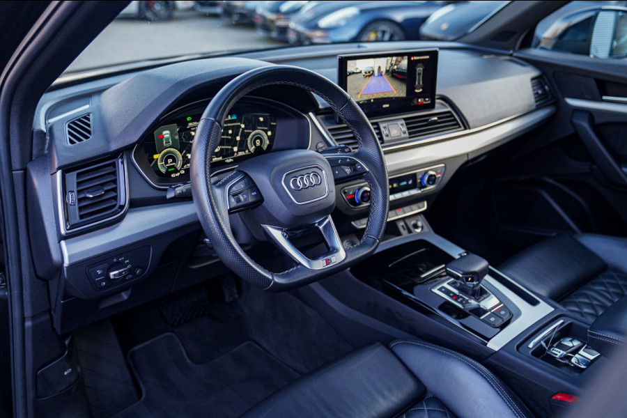 Audi Q5 Sportback 55 TFSI e Quattro | 2 x S-line | RS Zetels | Panorama | Luchtvering | Camera | Audi Drive Select | Apple Carplay