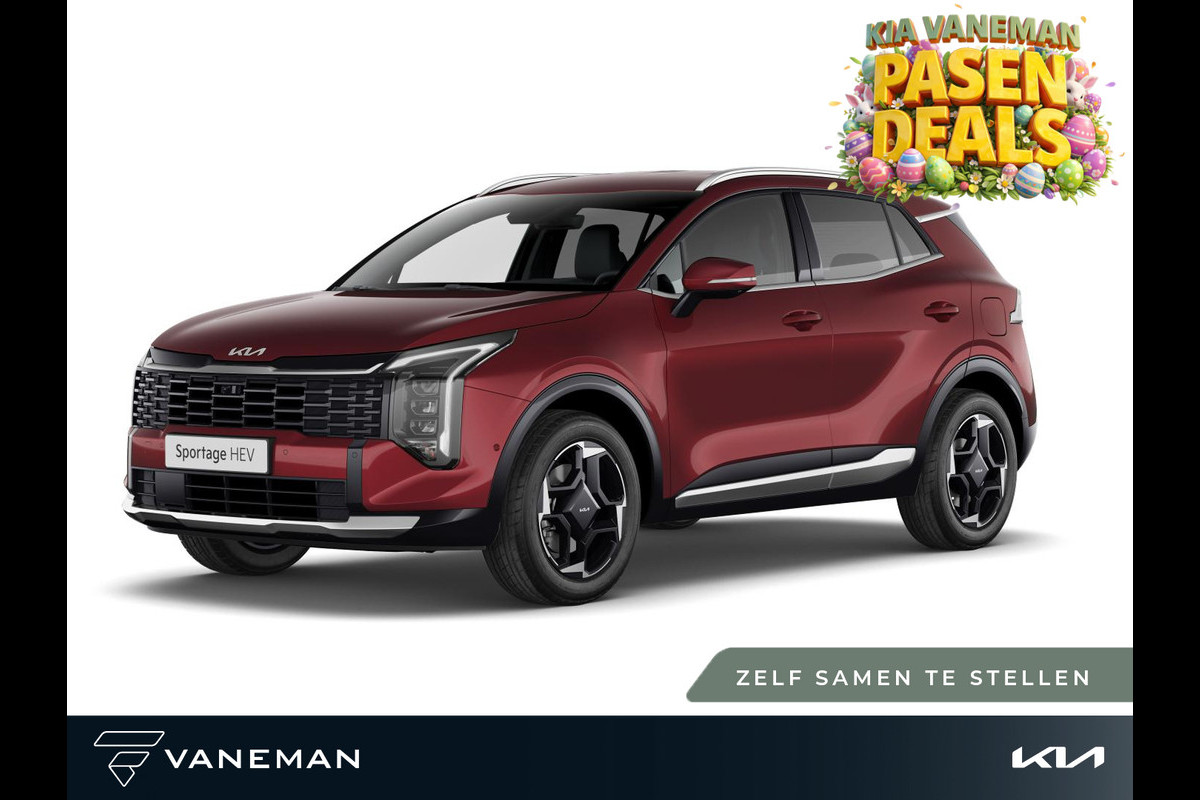 Kia Sportage 1.6 T-GDi Hybrid DynamicLine | Buitensp.elektr.verstel -verwarmb.+inklapbaar | Zelf samenstellen