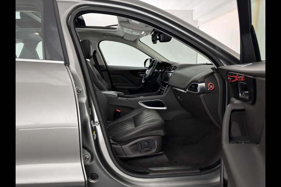 Jaguar F-Pace 3.0d First Edition AWD (INCL-BTW) Aut. *PANO | LEATHER | XENON | MEMORY-PACK | DIGI-COCKPIT | MERIDIAN-SOUND | NAVI-FULLMAP | CAMERA | HEATED-COMFORTSEATS | AMBIENTLIGHT | SHIFTPADDLES | ECC | PDC | CRUISE | TOWBAR