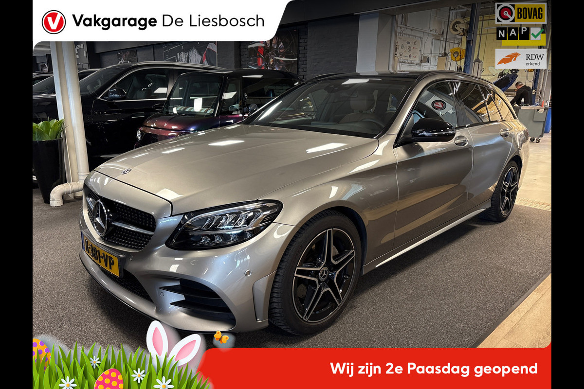 Mercedes-Benz C-Klasse Estate 180 Business Solution AMG,pano,trekhaak,leer,stoelverw,camera