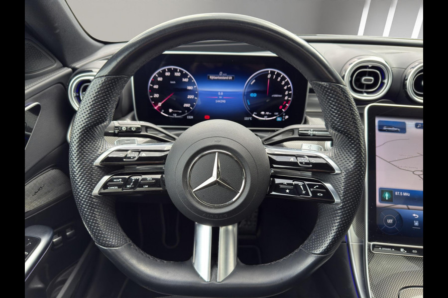 Mercedes-Benz C-Klasse 300 e AMG Line Premium Plus | Pano | 360 | Head -Up | Leder | Sfeer | Memory | Night Pakket | Trekhaak |