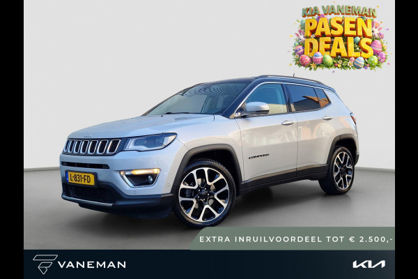 Jeep Compass 1.3T Limited Automaat | Tot € 2.500,- extra inruil tijdens dit Paasweekend! | Trekhaak | BSD | DAB | Camera | Navi | Clima |