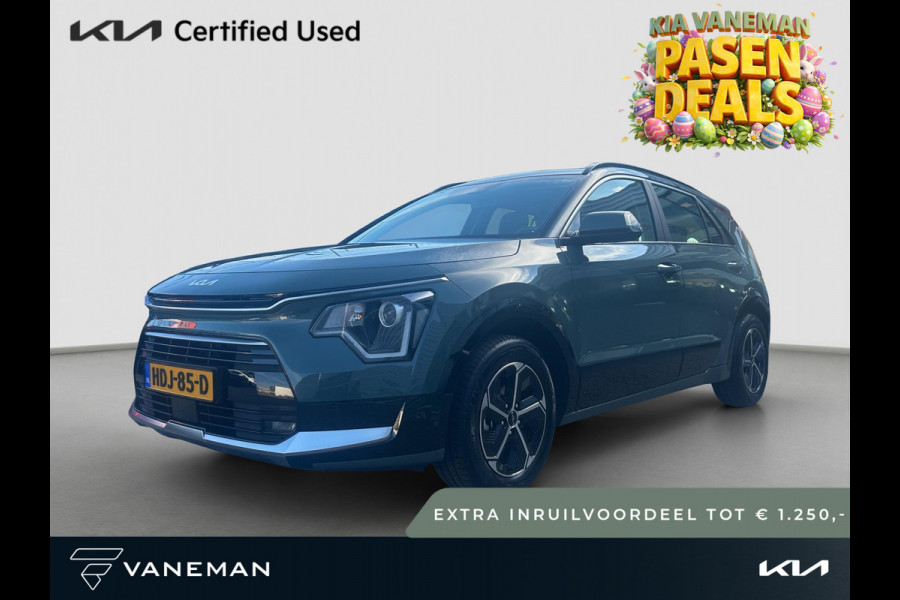 Kia Niro 1.6 GDi Hybrid DynamicLine | Tot € 1.250,- extra inruil tijdens dit Paasweekend! | Climate Control | Automaat | Adapt. Cruise | Navi | Carplay/Android Auto | Half-Leder |