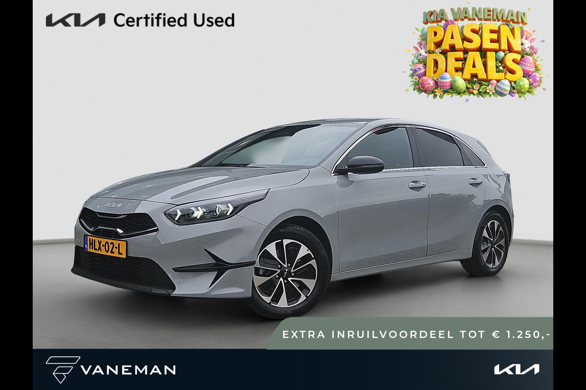 Kia Ceed 1.0 T-GDi Design Edition | Tot € 1.250,- extra inruil tijdens dit Paasweekend! | Stoel- en Stuurverwarming | LED | Clima | H-Leder | Cruise | Lane Assist |