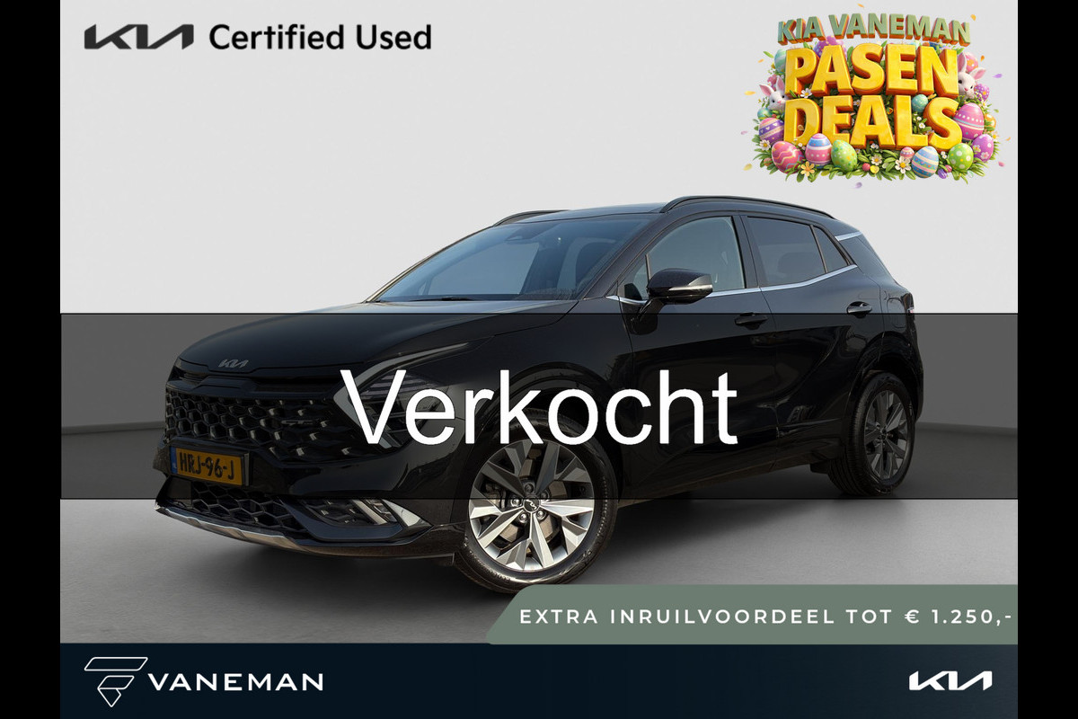 Kia Sportage 1.6 T-GDi Hybrid GT-Line | Tot € 1.250,- extra inruil tijdens dit Paasweekend! | Automaat | Adapt. Cruise | Stoel- en Stuurverwarming | Pano Schuif/Kanteldak | Elektr. Voorstoelen |