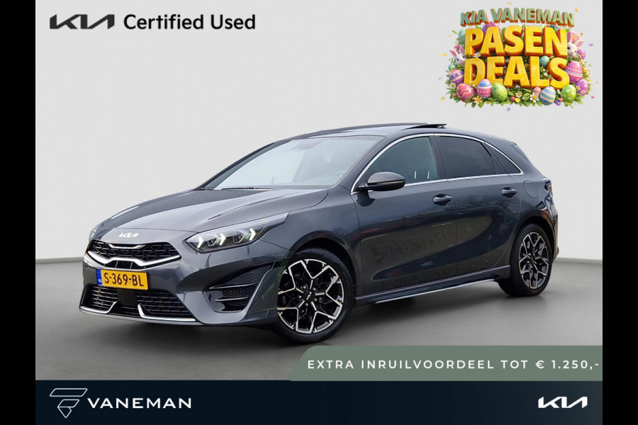 Kia Ceed 1.0 T-GDi GT-Line | Tot € 1.250,- extra inruil tijdens dit Paasweekend! | Open Dak | LED | Stoelverwarming | Licht- en Regensensor | Camera |