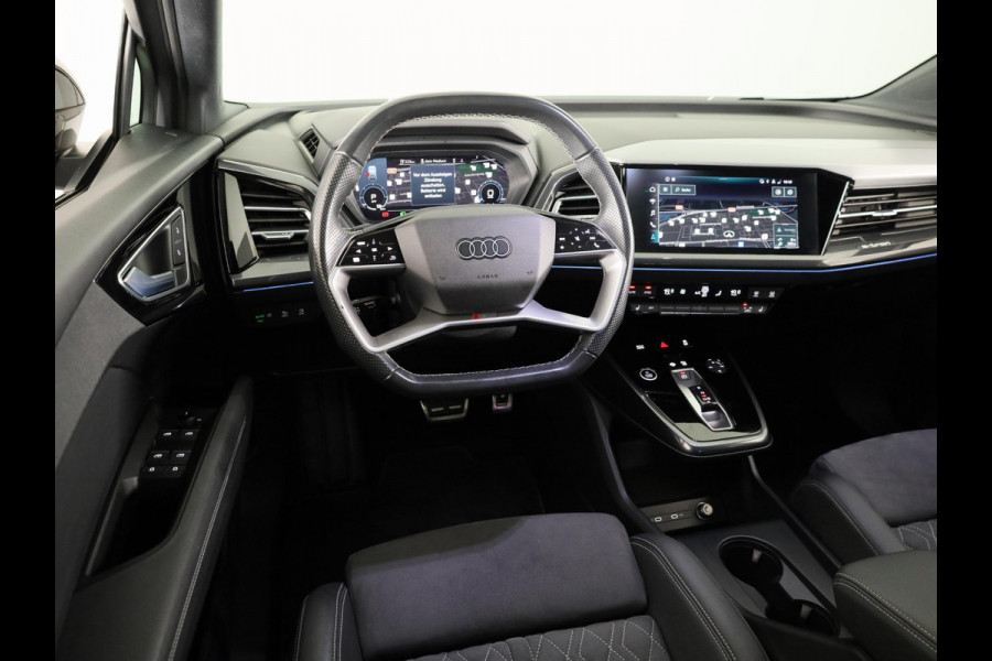 Audi Q4 e-tron 40 S-line 77kWh 204pk | SOH 94% | Panoramadak| Navigatie | Parkeercamera | Lederen bekleding | Keyless pakket | Head up display