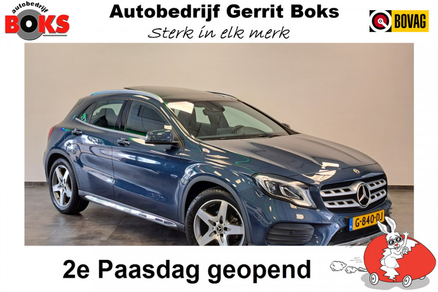 Mercedes-Benz GLA 180 Business Solution AMG Panoramadak Clima Cruise Navigatie camera 18"LM ! 2e Paasdag geopend van 12.00 tot 17:00u !