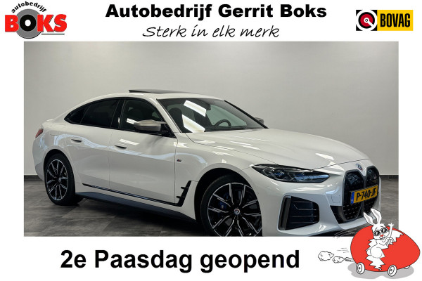 BMW i4 M50 High Executive 84 kWh M-sport ACC 360 Camera schuifkanteldak H&K 544PK NL Auto ! 2e Paasdag geopend van 12.00 tot 17:00u !