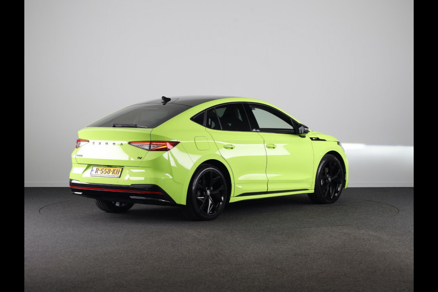 Škoda ENYAQ Coupé iV 80 RS 299pk | SoH 93% | Panoramadak | Elektrisch verstelbare stoelen met geheugen | Verwarmbare voorstoelen en achterbank |