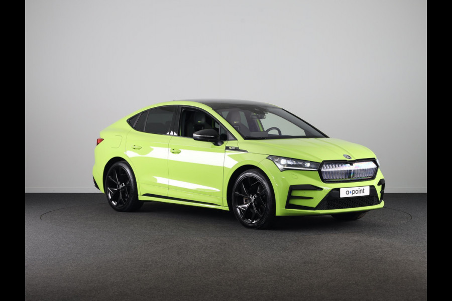 Škoda ENYAQ Coupé iV 80 RS 299pk | SoH 93% | Panoramadak | Elektrisch verstelbare stoelen met geheugen | Verwarmbare voorstoelen en achterbank |