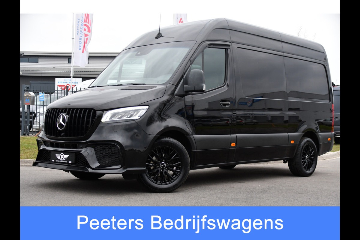 Mercedes-Benz Sprinter 319 V6 3.0 CDI L2H2 AMG Black Edition Camera, Cruise, Carplay, LED, 10,5'' Mbux, 3500kg Trekhaak, Uniek! 190pk, Automaat,