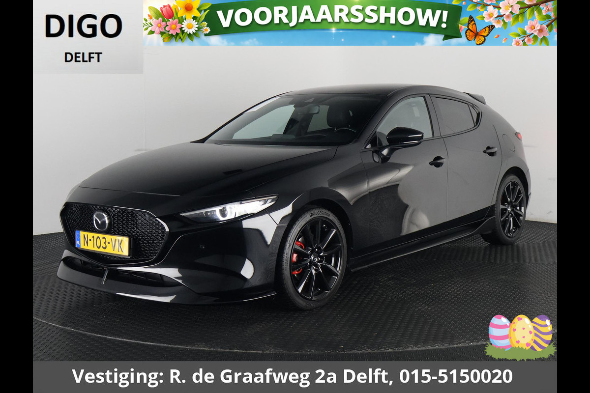 Mazda 3 2.0 e-SkyActiv-X M Hybrid 186 Black Luxury | Navigatie | Stoelverwarming | Camera |