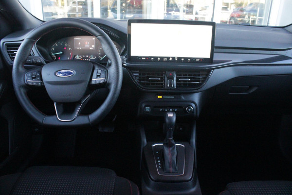 Ford FOCUS Wagon 1.0 155PK AUTOMAAT Hybrid ST LINE | ALL SEASON BANDEN | NAVIGATIE | DRAADLOZE APPLE CARPLAY/ANDROID AUTO | ADAPTIVE CRUISE CONTROL | LANE ASSIST | DODEHOEK DETECTIE | PARKEERSENSOREN VOOR + ACHTER | ACHTERUITRIJ CAMERA | LICHTMETALEN VELGEN 17" | DAB+ RADIO |