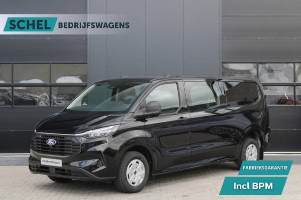 Ford Transit Custom 320 2.0 TDCI L2H1 Trend DC 6 Zits 170pk - Trekhaak - Stoel/Stuurverwarming - Cruise - 70l Tank - LED - Rijklaar