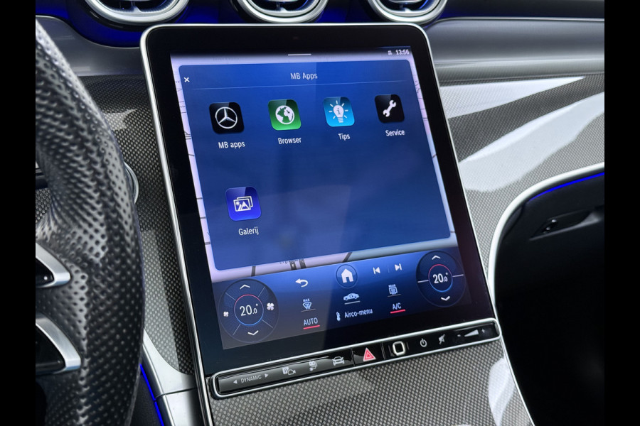 Mercedes-Benz GLC 300e AMG 4Matic // Panorama dak // Burmester // Memory // 360 Camera // 20 inch // Treeplanken // Sfeerverlichting // Keyless