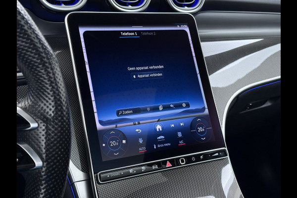 Mercedes-Benz GLC 300e AMG 4Matic // Panorama dak // Burmester // Memory // 360 Camera // 20 inch // Treeplanken // Sfeerverlichting // Keyless