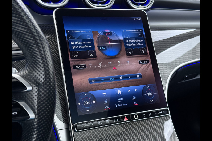 Mercedes-Benz GLC 300e AMG 4Matic // Panorama dak // Burmester // Memory // 360 Camera // 20 inch // Treeplanken // Sfeerverlichting // Keyless