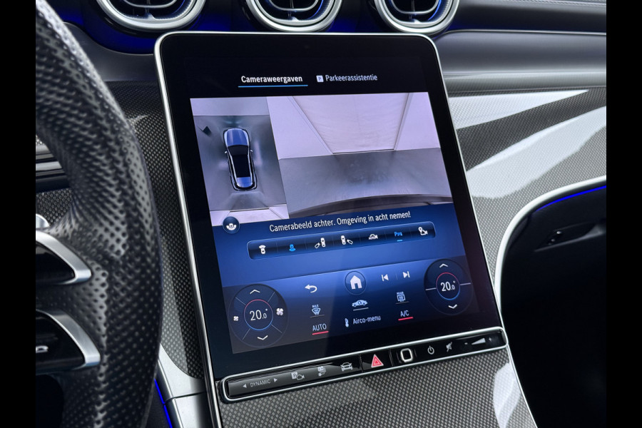 Mercedes-Benz GLC 300e AMG 4Matic // Panorama dak // Burmester // Memory // 360 Camera // 20 inch // Treeplanken // Sfeerverlichting // Keyless