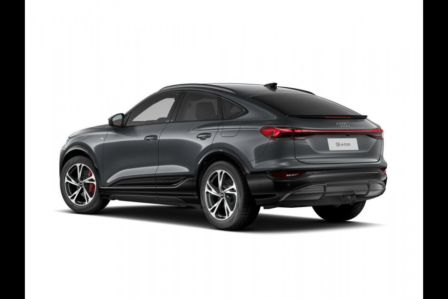 Audi Q6 Sportback e-tron S edition performance 100 kWh 306pk | Lederen bekleding | Trekhaak | Elektrisch verstelbare voorstoelen + geheugen | MMI Bijrijdersscherm | Verlengde garantie