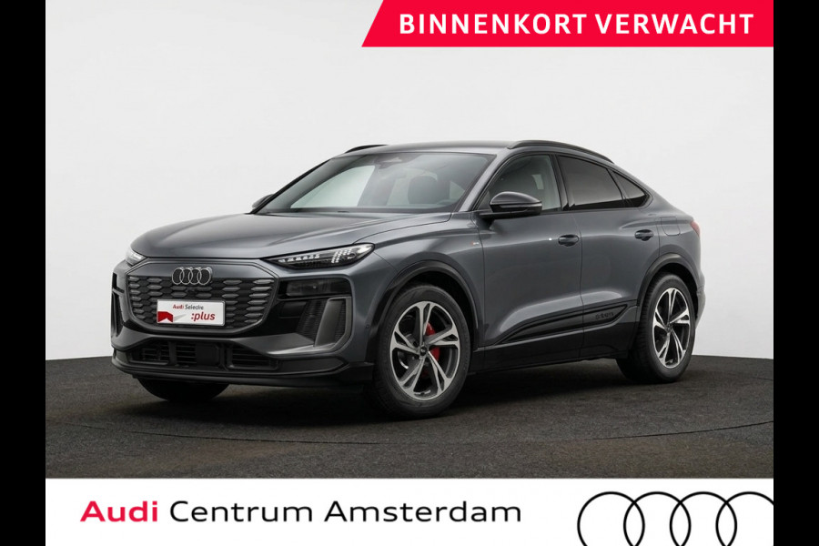 Audi Q6 Sportback e-tron S edition performance 100 kWh 306pk | Lederen bekleding | Trekhaak | Elektrisch verstelbare voorstoelen + geheugen | MMI Bijrijdersscherm | Verlengde garantie