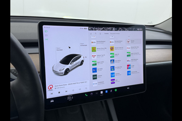 Tesla Model 3 Long Range AWD 75kWh FACELIFT Trekhaak Warmtepomp FSD-3 Hardware Stuur+Stoelverwarming AutoPilot Leder Panoramadak Adaptive-Crui SOH 90% Lmv Navi LED DAB Voorverwarmen interieur Keyless One-Pedal-Drive 4WD Origineel Nederlandse Auto Fabrieksgarantie op Accu en Motor tot 27-09-2029/192.00km
