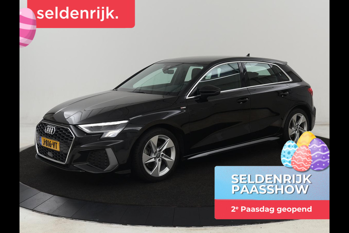 Audi A3 35 TFSI S edition | Carplay | Sportstoelen | Full LED | Navigatie | Half leder | Virtual Cockpit | Climate control | Parkeerhulp | Cruise control | Bluetooth | DAB | Sportstuur