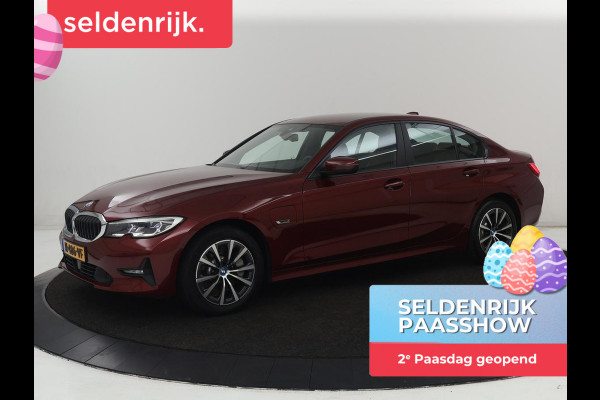 BMW 3-serie 330e Business Edition Plus | Sportstoelen | Leder | Adaptive cruise | Stoelverwarming | Carplay | Stuurverwarming | Navigatie | Parkeerhulp | Full LED | Live Cockpit | Individual Aventurinrot metallic | PHEV | Plug In
