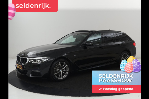 BMW 5 Serie 520i M Sport | Panoramadak | Stoelventilatie | Head-Up | 360 Camera | Leder | Adaptief LED | Memory | Carplay | Sfeerverlichting | Achterbankverwarming | Navigatie | Stuurverwarming