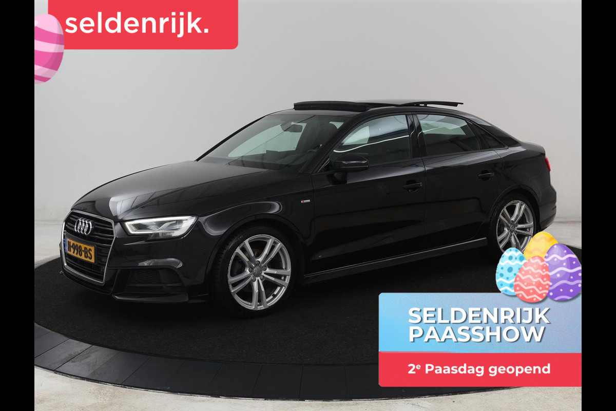 Audi A3 35 TFSI Advance Sport | Panoramadak | S-Line | Stoelverwarming | Half leder | Carplay | Virtual Cockpit | Navigatie | Cruise control | Full LED | DAB | Sportstoelen | Parkeerhulp