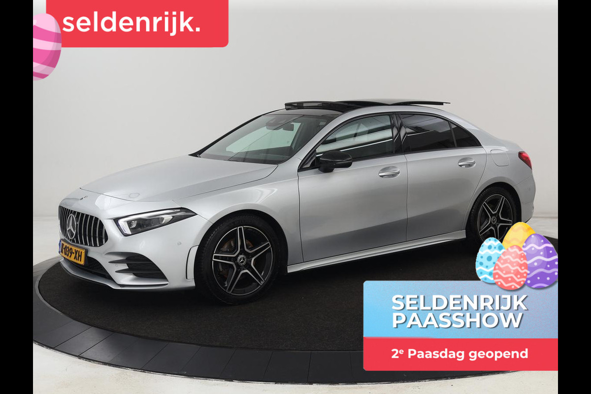Mercedes-Benz A-Klasse 200 AMG | Panoramadak | Carplay | Memory | Matrix LED | Leder/Alcantara | Keyless | Sfeerverlichting | Camera | Park Assist | Navigatie | Widescreen