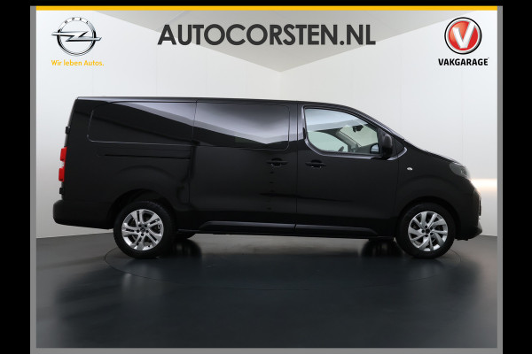 Opel Vivaro 2.0CDTi 145PK L3 DC Dubbele Cabine 6-Pers. Facelift! Navi PDC Camera Virtual-Cockpit Dual-ECC BordHerkenning Keyless Cruise-Cont 17" LM Mistlampen Schuifdeur Rechts  Priv.Glas ESP Elektr.Ramen Visio System Pack Ergonomie Comfort-pack Draadloze lader Spoorassistent ldws EURO6.4  2500kg trekvermogen