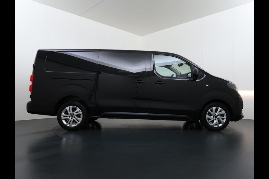 Opel Vivaro 2.0CDTi 145PK L3 DC Dubbele Cabine 6-Pers. Facelift! Navi PDC Camera Virtual-Cockpit Dual-ECC BordHerkenning Keyless Cruise-Cont 17" LM Mistlampen Schuifdeur Rechts  Priv.Glas ESP Elektr.Ramen Visio System Pack Ergonomie Comfort-pack Draadloze lader Spoorassistent ldws EURO6.4  2500kg trekvermogen